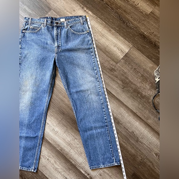 Vintage Levi's 505 Orange Tab Straight Cut Acid Wash Jeans - Picture 9 of 10